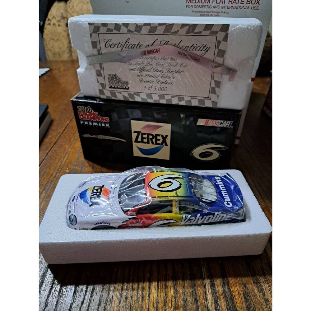 Vintage 99 Racing Champion Premier Mark Martin #6 Zerex Die Cast Nascar Race Car